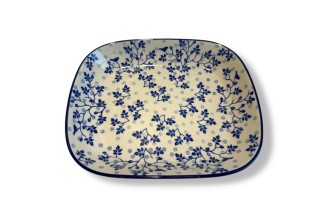 159 Bunzlau Rechthoekige schaal 3206X 159 Schotel rechthoek 22,5x19cm